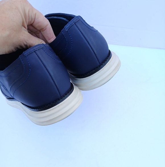 Cole Haan Grand OS Leather Wingtip Navy - Picture 3 of 7